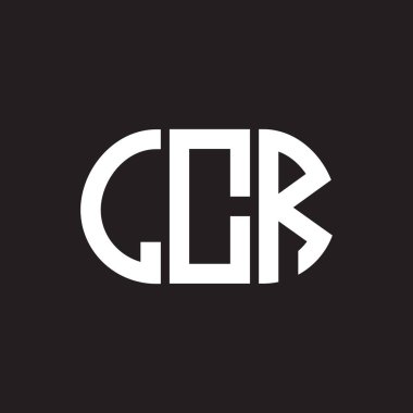 LCR harf logo tasarımı siyah arka planda. LCR yaratıcı harflerin baş harfleri logo kavramı. LCR harf tasarımı.