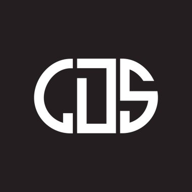 LDS harf logosu tasarımı siyah arka planda. LDS yaratıcı harf logosu konsepti. LDS harf tasarımı.