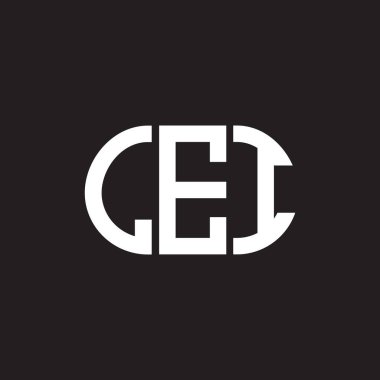 Siyah arka planda LEI harf logosu tasarımı. LEI yaratıcı harfler logosu konsepti. LEI harf tasarımı.