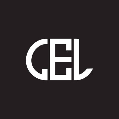 Siyah arkaplanda LEL harf logosu tasarımı. LEL yaratıcı harflerin baş harfleri logo kavramı. LEL harf tasarımı.