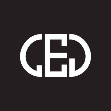 LEJ harfi logo tasarımı siyah arka planda. LEJ yaratıcı harflerin baş harfleri logo kavramı. LEJ harf tasarımı.