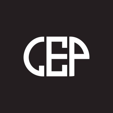 Siyah arkaplanda LEP harf logosu tasarımı. LEP yaratıcı harflerin baş harfleri logo kavramı. LEP harf tasarımı.