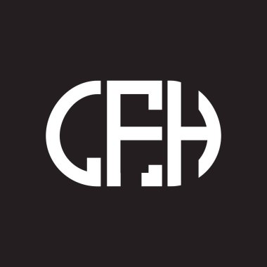 LFH harf logosu tasarımı siyah arka planda. LFH yaratıcı harflerin baş harfleri logo kavramı. LFH harf tasarımı.