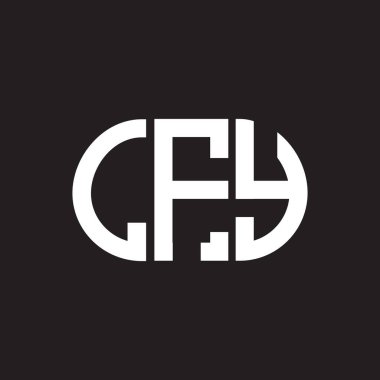 LFY harf logosu tasarımı siyah arka planda. LFY yaratıcı harflerin baş harfleri logo kavramı. LFY harf tasarımı.