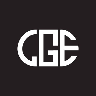 LGE harfi logo tasarımı siyah arka planda. LGE yaratıcı harflerin baş harfleri logo kavramı. LGE harf tasarımı.