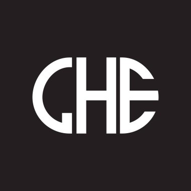 Siyah arka planda LHE harf logosu tasarımı. Yaratıcı harflerin baş harfleri logo konsepti. LHE harf tasarımı.