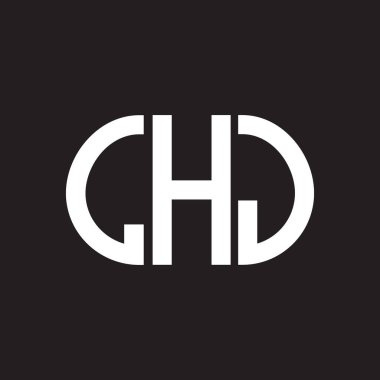 LHJ harf logosu tasarımı siyah arka planda. LHJ yaratıcı harflerin baş harfleri logo kavramı. LHJ harf tasarımı.