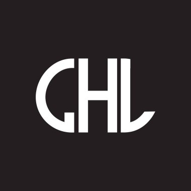 Siyah arkaplanda LHL harf logosu tasarımı. LHL yaratıcı harflerin baş harfleri logo kavramı. LHL harf tasarımı.