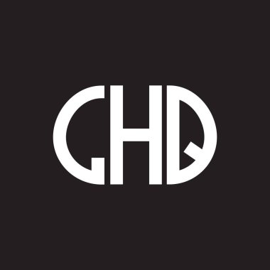 LHQ harf logo tasarımı siyah arka planda. LHQ yaratıcı harflerin baş harfleri logo kavramı. LHQ harf tasarımı.