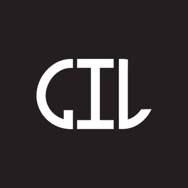Siyah arkaplanda LIL harf logosu tasarımı. LIL yaratıcı harf logosu konsepti. LIL harf tasarımı.