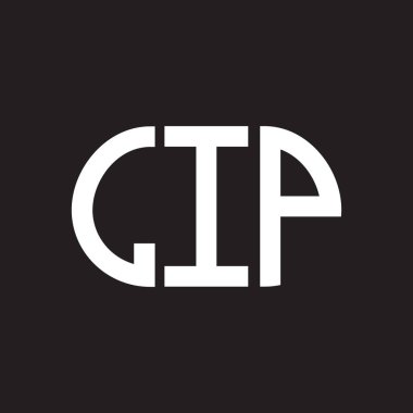 Siyah arkaplanda LIP harf logosu tasarımı. LIP yaratıcı harflerin baş harfleri logo kavramı. LIP harf tasarımı.