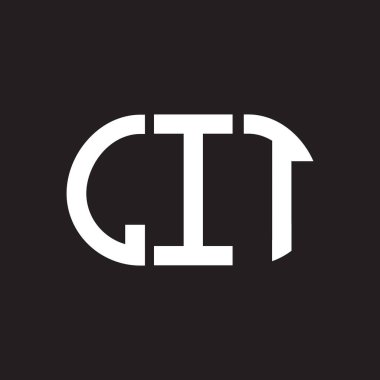LIT harfi logo tasarımı siyah arkaplan üzerine. LIT yaratıcı harfler logosu konsepti. LIT harf tasarımı.