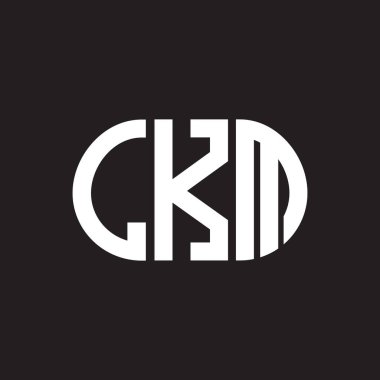 Siyah arkaplanda LKM harf logosu tasarımı. LKM yaratıcı harflerin baş harfleri logo kavramı. LKM harf tasarımı.