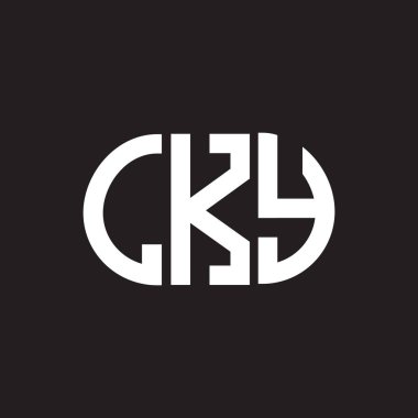 LKY harf logosu tasarımı siyah arka planda. LKY yaratıcı harflerin baş harfleri logo kavramı. LKY harf tasarımı.