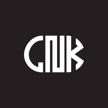 Siyah arka planda LNK harf logosu tasarımı. LNK yaratıcı harflerin baş harfleri logo kavramı. LNK harf tasarımı.