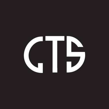 LTS harfi logo tasarımı siyah arka planda. LT yaratıcı harf logosu konsepti. LTS harf tasarımı.