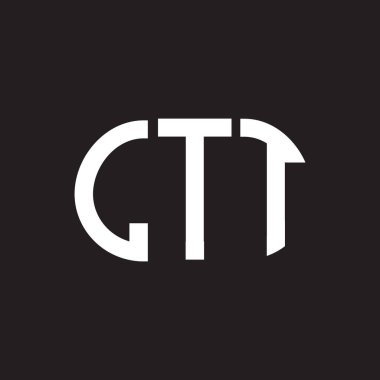 Siyah arka planda LTT harf logosu tasarımı. LTT yaratıcı harf logosu konsepti. LTT harf tasarımı.