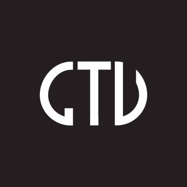 LTU harf logosu tasarımı siyah arka planda. LTU yaratıcı harflerin baş harfleri logo kavramı. LTU harf tasarımı.