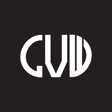 Siyah arka planda LVW harf logosu tasarımı. LVW yaratıcı harflerin baş harfleri logo kavramı. LVW harf tasarımı.