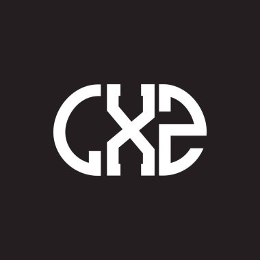Siyah arkaplanda LXZ harf logosu tasarımı. LXZ yaratıcı harf logosu konsepti. LXZ harf tasarımı.