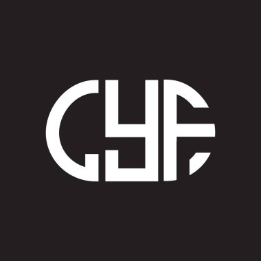 LYF harf logosu tasarımı siyah arka planda. LYF yaratıcı harflerin baş harfleri logo kavramı. LYF harf tasarımı.