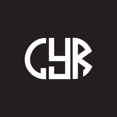 LYR harf logo tasarımı siyah arka planda. LYR yaratıcı harflerin baş harfleri logo kavramı. LYR harf tasarımı.