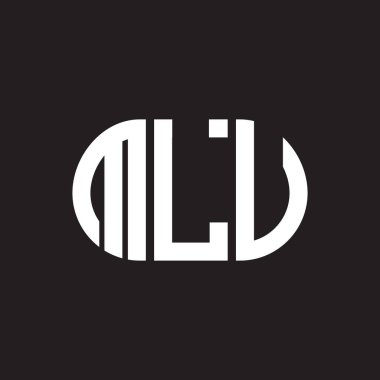 Siyah arkaplanda MLV harf logosu tasarımı. MLV yaratıcı harf logosu konsepti. MLV harf tasarımı.