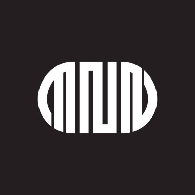 Siyah arka planda MNN harf logosu tasarımı. MNN yaratıcı harfler logosu konsepti. MNN harf tasarımı.