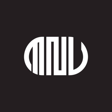 Siyah arka planda MNV harf logosu tasarımı. MNV yaratıcı harflerin baş harfleri logo kavramı. MNV harf tasarımı.