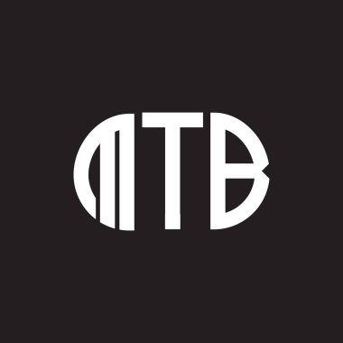 Siyah arkaplanda PrintMTB harf logosu tasarımı. MTB yaratıcı harflerin baş harfleri logo kavramı. MTB harf tasarımı.