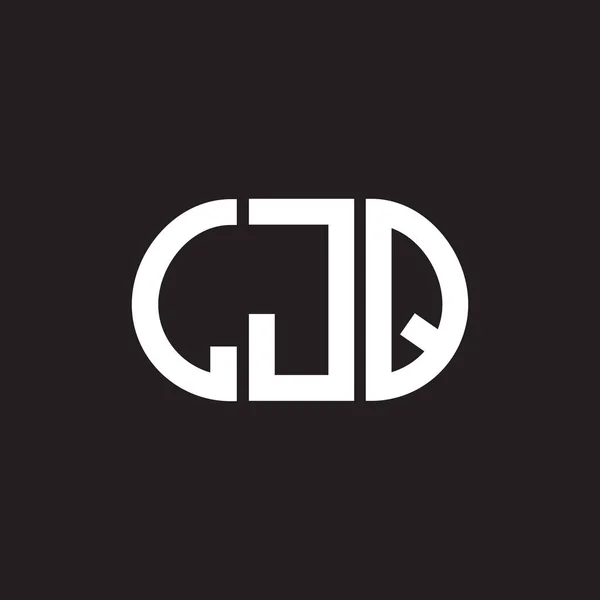 Ljq Letter Logo Design Black Background Ljq Creative Initials Letter — Stock Vector