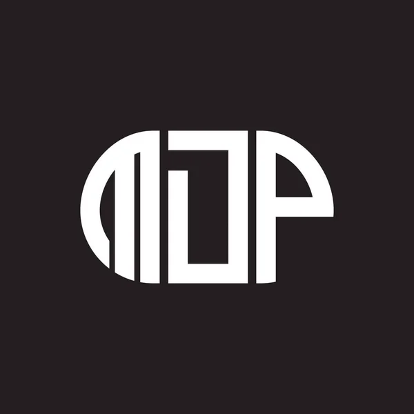 Σχεδιασμός Λογότυπου Γραμμάτων Mdp Μαύρο Φόντο Mdp Δημιουργική Αρχικά Γράμμα — Διανυσματικό Αρχείο