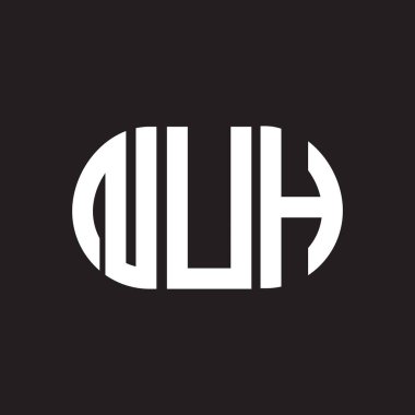 Siyah arka planda NTH harfli logo tasarımı. Yaratıcı harflerin baş harfleri logo konsepti. NTH harf tasarımı.