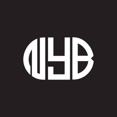 Siyah arka planda NYB harf logosu tasarımı. NYB yaratıcı harf logosu konsepti. NYB mektup tasarımı. Siyah arka planda NYB harf logosu tasarımı. NYB yaratıcı harf logosu konsepti. NYB mektup tasarımı.