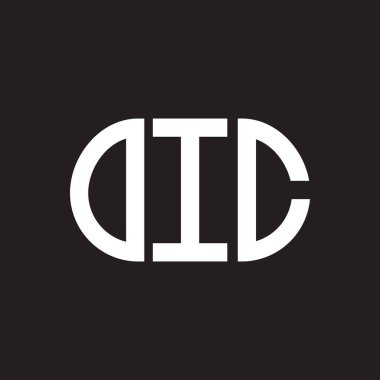 Siyah arka planda OIC harf logosu tasarımı. OIC yaratıcı harflerin baş harfleri logo kavramı. OIC harf tasarımı.