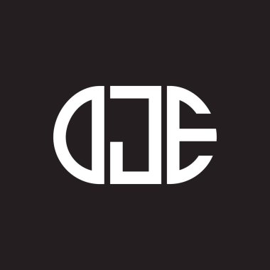 Siyah arka planda OJE harf logosu tasarımı. OJE yaratıcı harf logosu konsepti. OJE harf tasarımı.