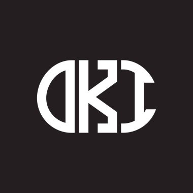 Tamam, siyah arka planda harf logosu tasarımı. Tamam, yaratıcı harflerin baş harfleri logo konsepti. Tamam, harf tasarımı.