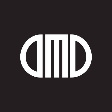 Siyah arka planda OMO harf logosu tasarımı. OMO yaratıcı harflerin baş harfleri logo kavramı. OMO harf tasarımı.