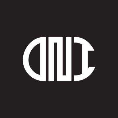 Siyah arka planda ONI harf logosu tasarımı. ONI yaratıcı harflerin baş harfleri logo kavramı. ONI harf tasarımı.
