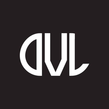 Siyah arka planda OVL harf logosu tasarımı. OVL yaratıcı harflerin baş harfleri logo kavramı. OVL harf tasarımı.