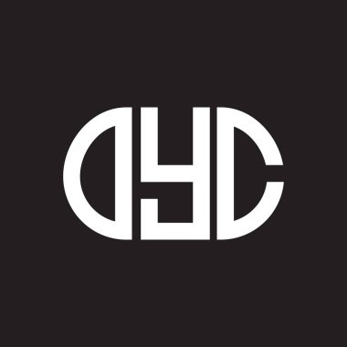 Siyah arka planda OYC harf logosu tasarımı. OYC yaratıcı harflerin baş harfleri logo kavramı. OYC harf tasarımı.