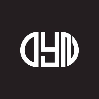 Siyah arka planda OYN harf logosu tasarımı. OYN yaratıcı harflerin baş harfleri logo kavramı. OYN harf tasarımı.