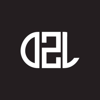 Siyah arka planda OZL harf logosu tasarımı. OZL yaratıcı harflerin baş harfleri logo kavramı. OZL harf tasarımı.