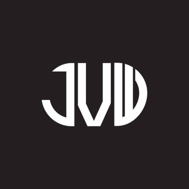 Siyah arka planda JVW harf logosu tasarımı. JVW yaratıcı harflerin baş harfleri logo kavramı. JVW harf tasarımı.