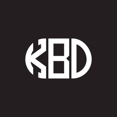 Siyah arkaplanda KBO harf logosu tasarımı. KBO yaratıcı harflerin baş harfleri logo kavramı. KBO harf tasarımı.