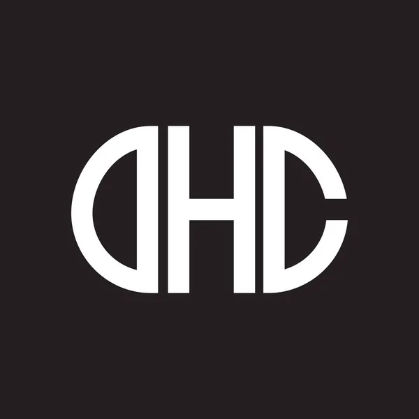 Ohc Letter Logo Design Auf Schwarzem Hintergrund Ohc Kreative Initialen — Stockvektor