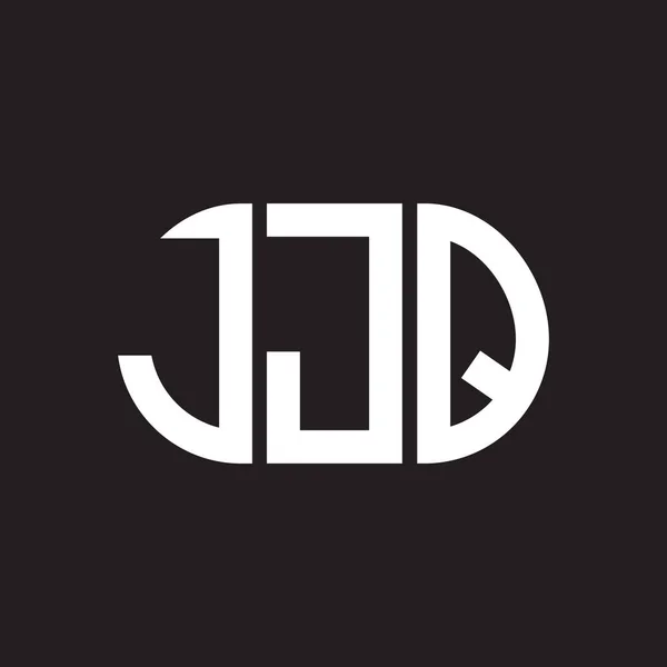 Jjq Letter Logo Design Black Background Jjq Creative Initials Letter — Stock Vector