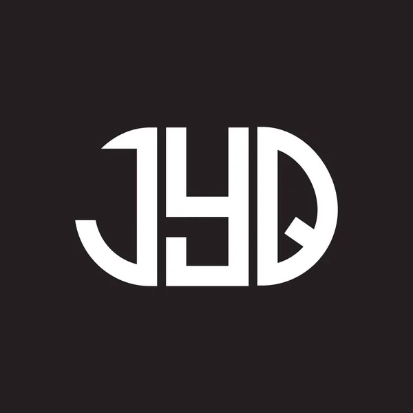 Jyq Letter Logo Design Black Background Jyq Creative Initials Letter — Stock Vector