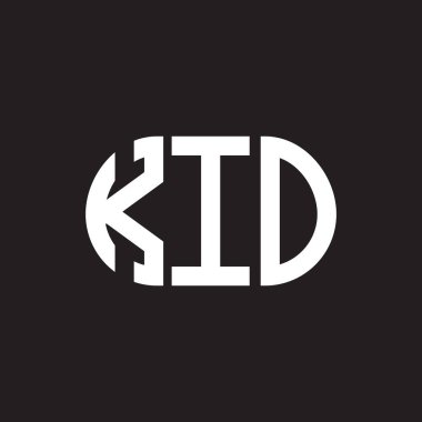 Siyah arka planda KIO harfi logo tasarımı. KIO yaratıcı harflerin baş harfleri logo kavramı. KIO harf tasarımı.