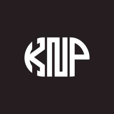 Siyah arkaplanda KNP harf logosu tasarımı. KNP yaratıcı harflerin baş harfleri logo kavramı. KNP harf dizaynı. KNP harfi logo tasarımı siyah arkaplan üzerine. KNP yaratıcı harflerin baş harfleri logo kavramı. KNP harf tasarımı.